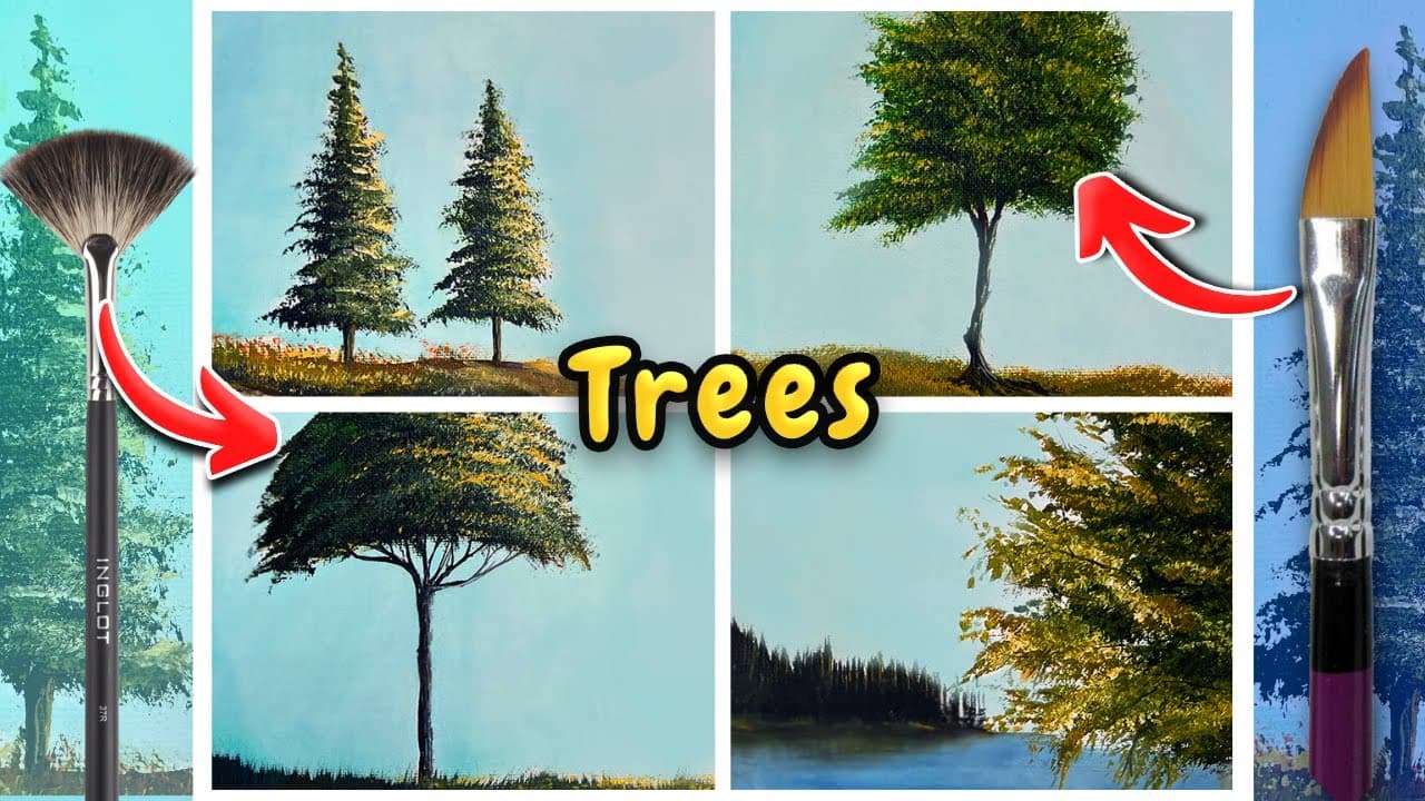 How to Paint a Tree: 5 Acrylic Tree Techniques