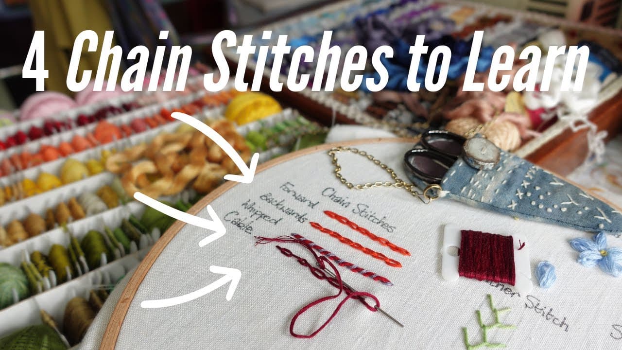 How to Chain Stitch: Basic + 3 Variations