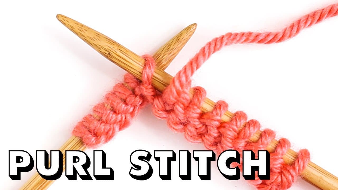 How to Purl Stitch: 7 Step Beginner Knitting Tutorial
