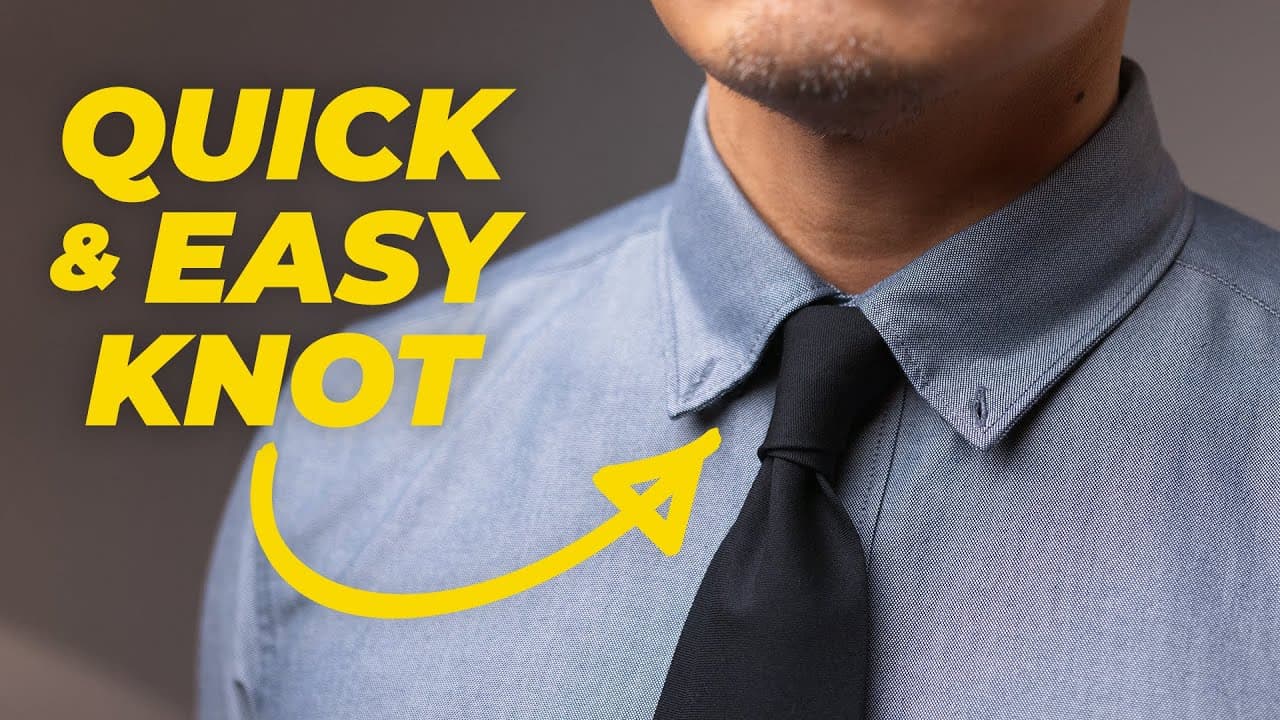 How to Tie a Tie - The Four-In-Hand Knot