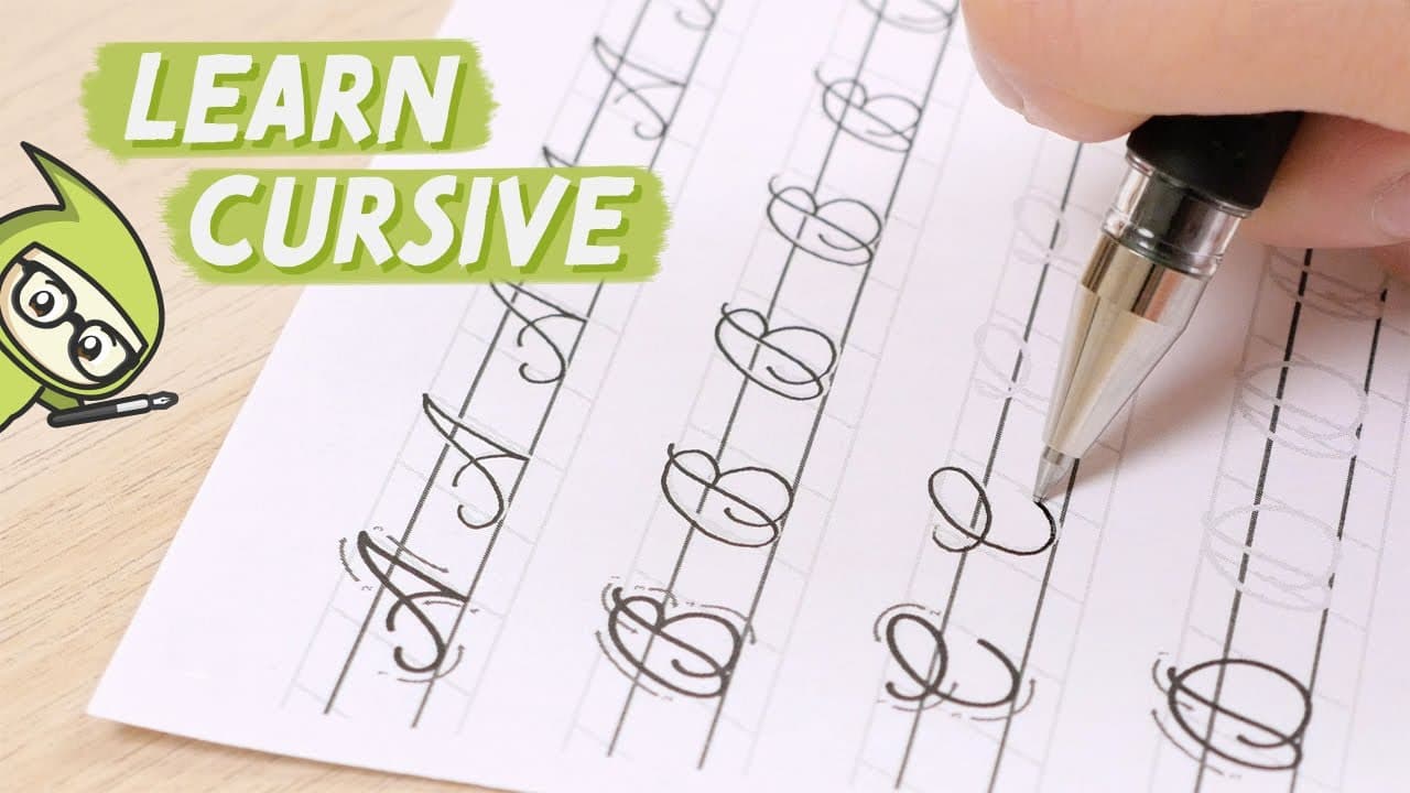 How to Write in Cursive - 7 Tips for Neat Handwriting