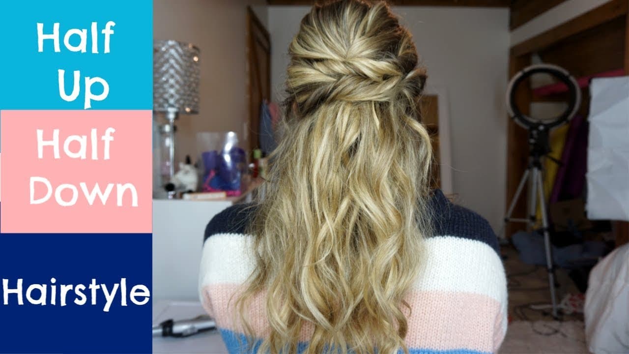 How to Do a Half Up Half Down Hairstyle - Easy Twisted Version