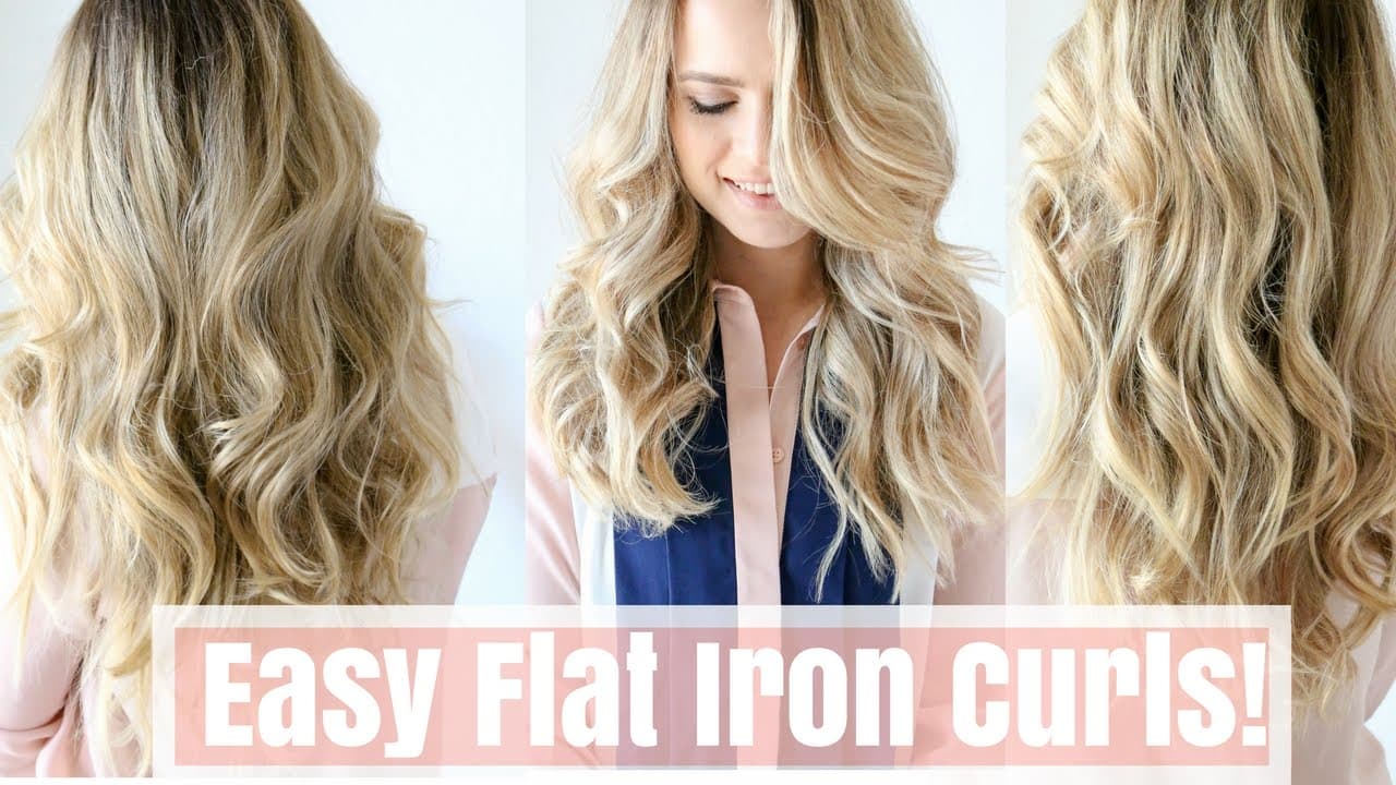 How to Curl Hair with a Flat Iron (No Twisting)