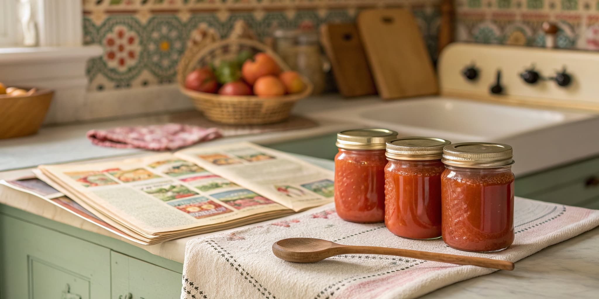 Late summer harvest kitchen