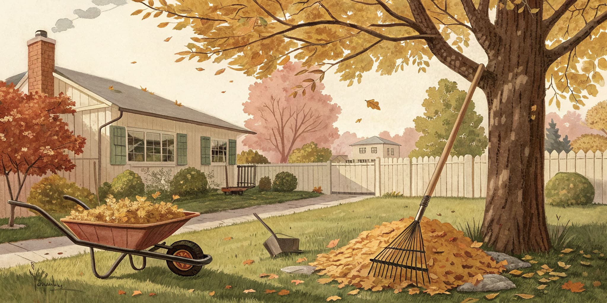 Mid-fall garden cleanup