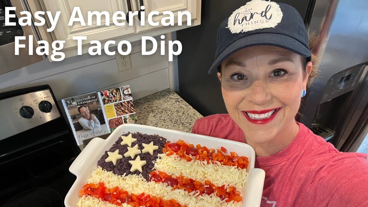 How to Make an American Flag Taco Dip