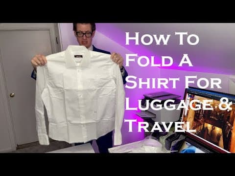How to Fold a Dress Shirt (Wrinkle-Free Travel and Storage)