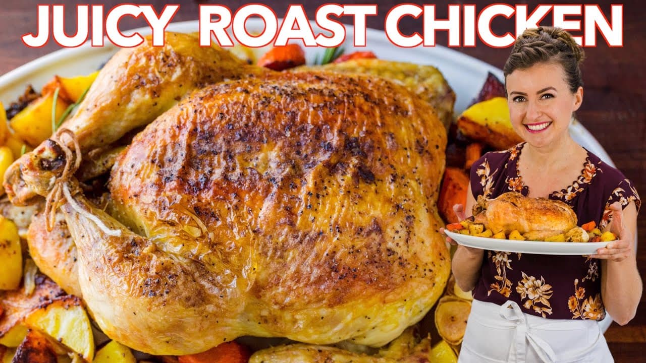 How to Cook Chicken in the Oven (Juicy Whole Roast Chicken)