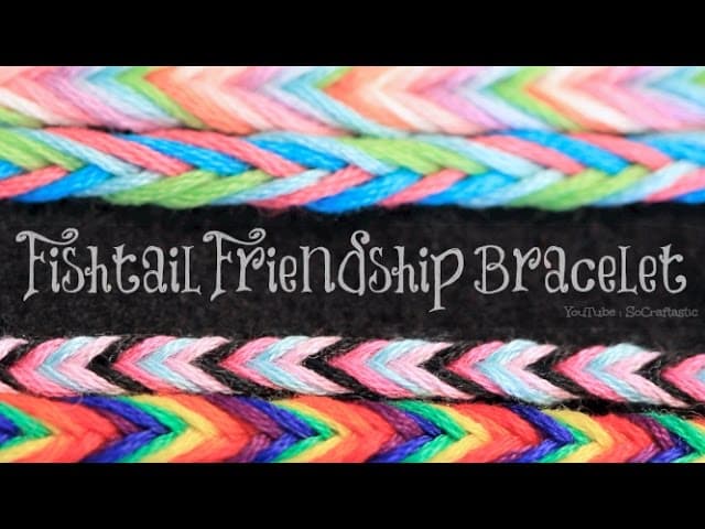 How to Make String Bracelets - Easy Fishtail Pattern