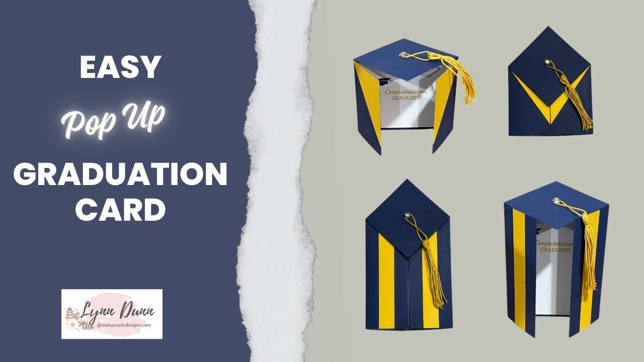 How to Make a Graduation Pop-Up Card (Easy Fun Fold)
