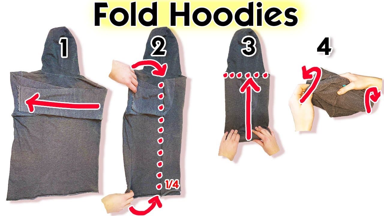 How to Fold a Hoodie - 3 Methods (Including a Pillow Hack)