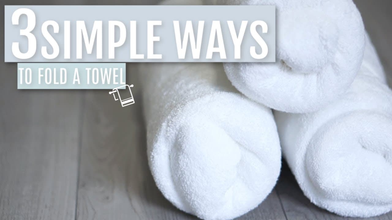 How to Fold Towels (3 Easy Methods)