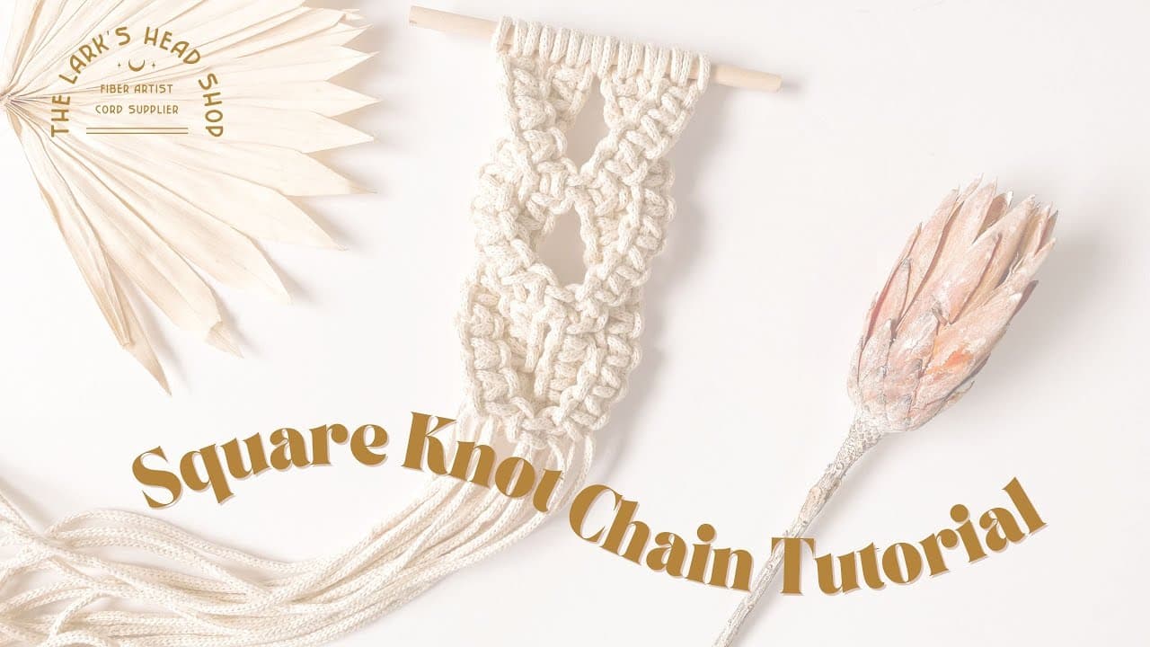 How to Tie a Macrame Square Knot
