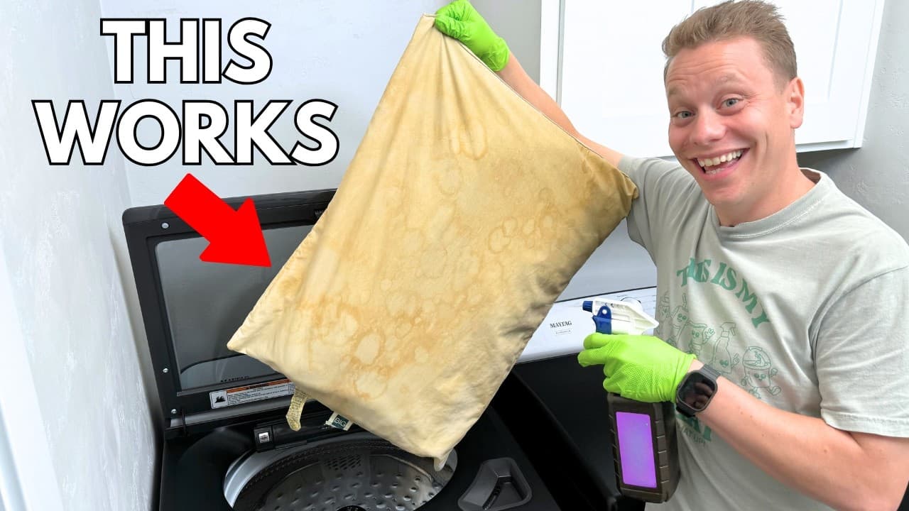 How to Wash a Pillow (Yellow Stains and All)