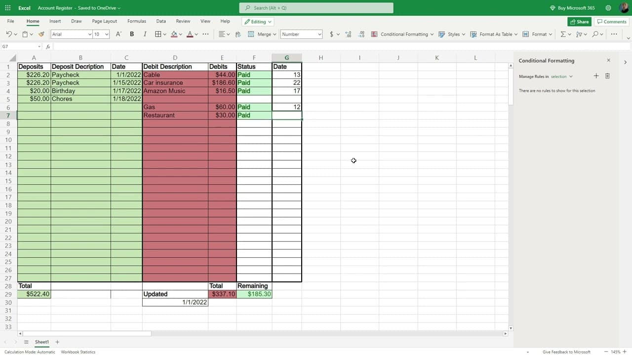 How to Balance a Checkbook