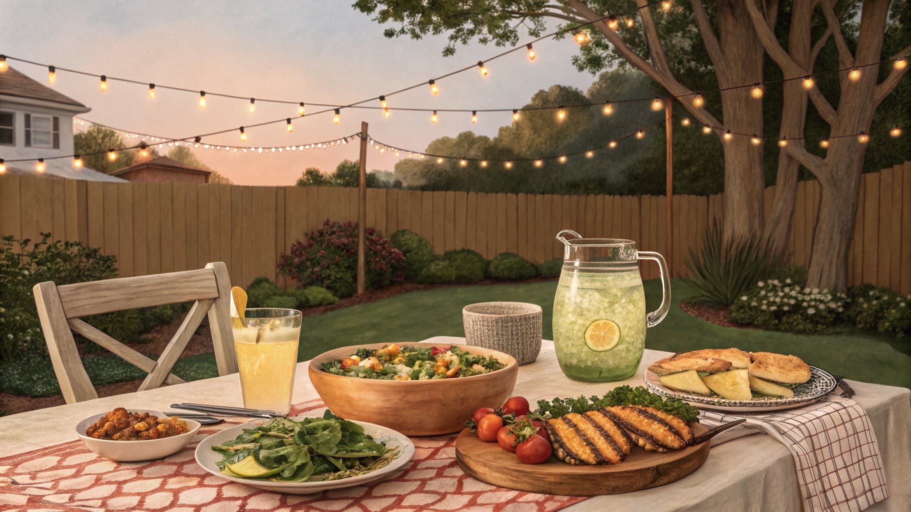 Backyard summer kitchen