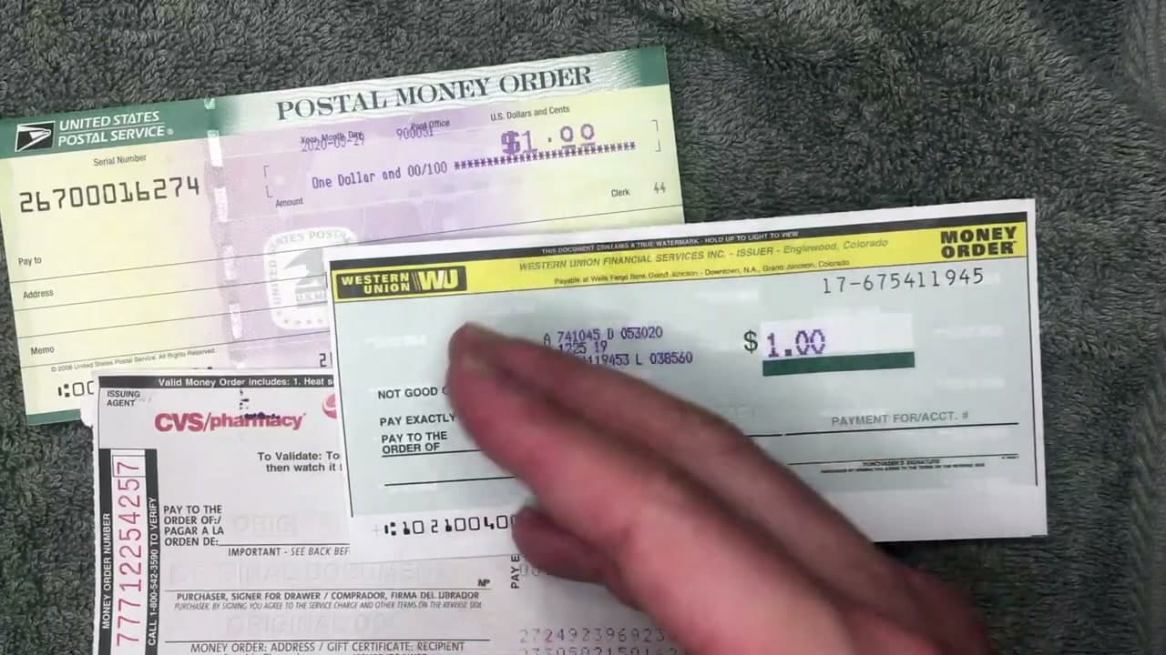 Step 1: Step 1: Buy the money order at a USPS, Walmart, or convenience store