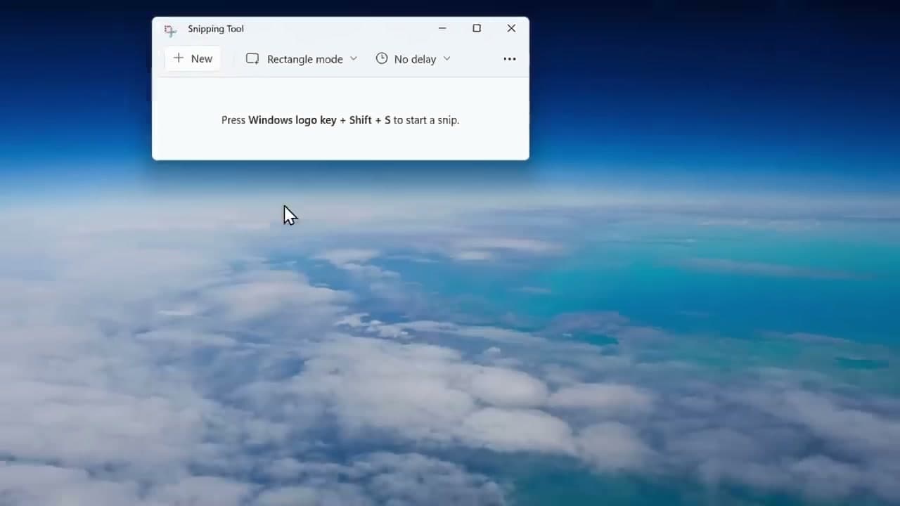 Step 5: Step 5: Press Windows + Shift + S for the Snipping Tool Overlay