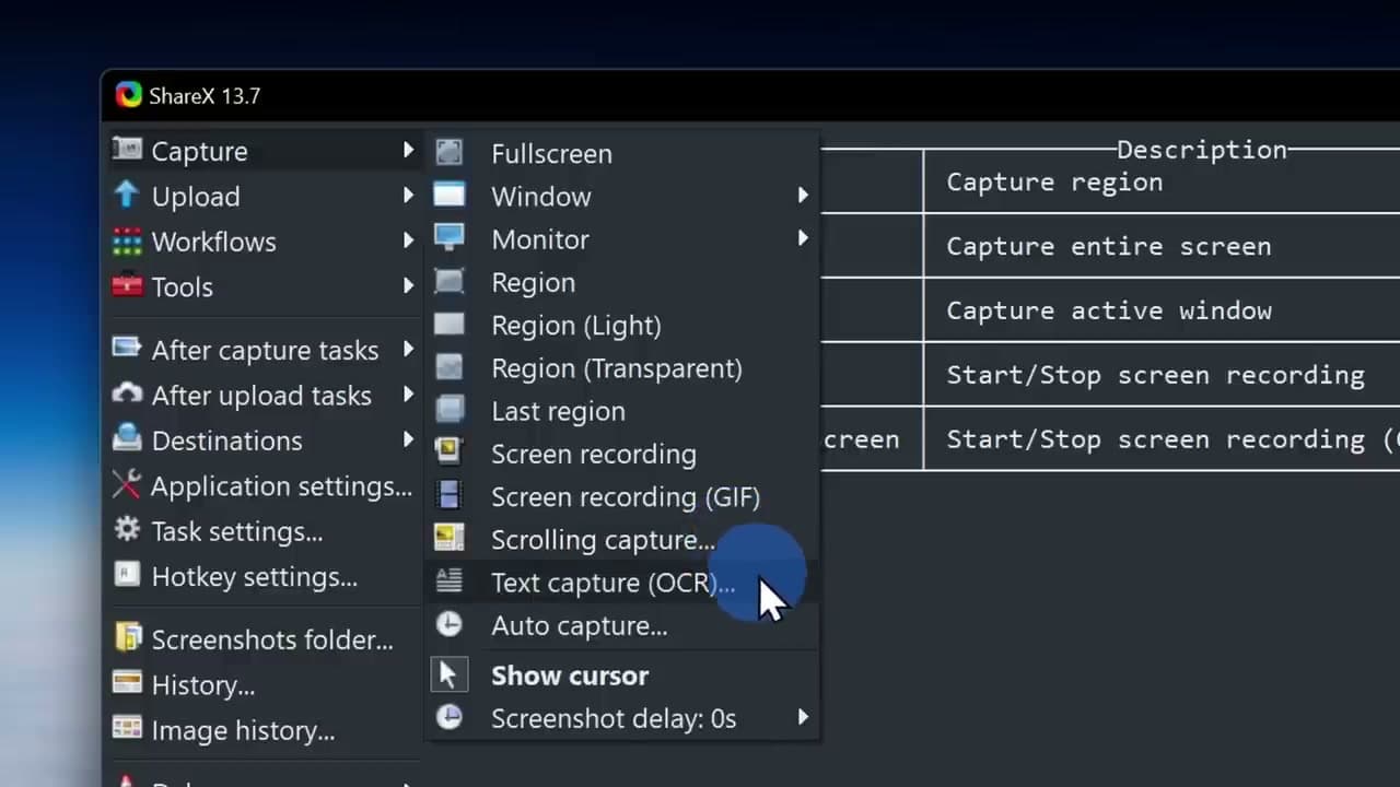 Step 7: Step 7: Install ShareX for Scrolling Captures and OCR (Free)