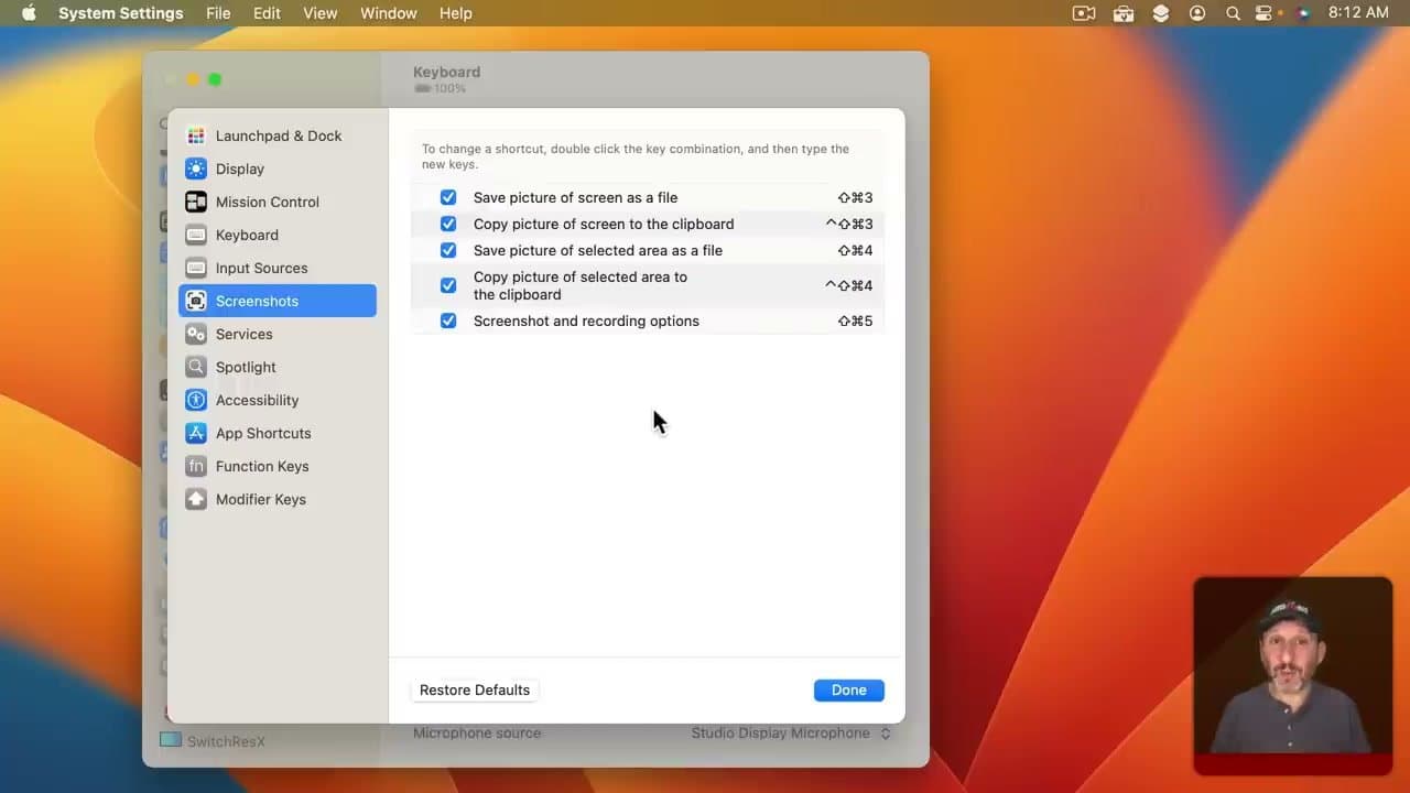 Step 2: Open the Screenshot Toolbar with Shift+Command+5