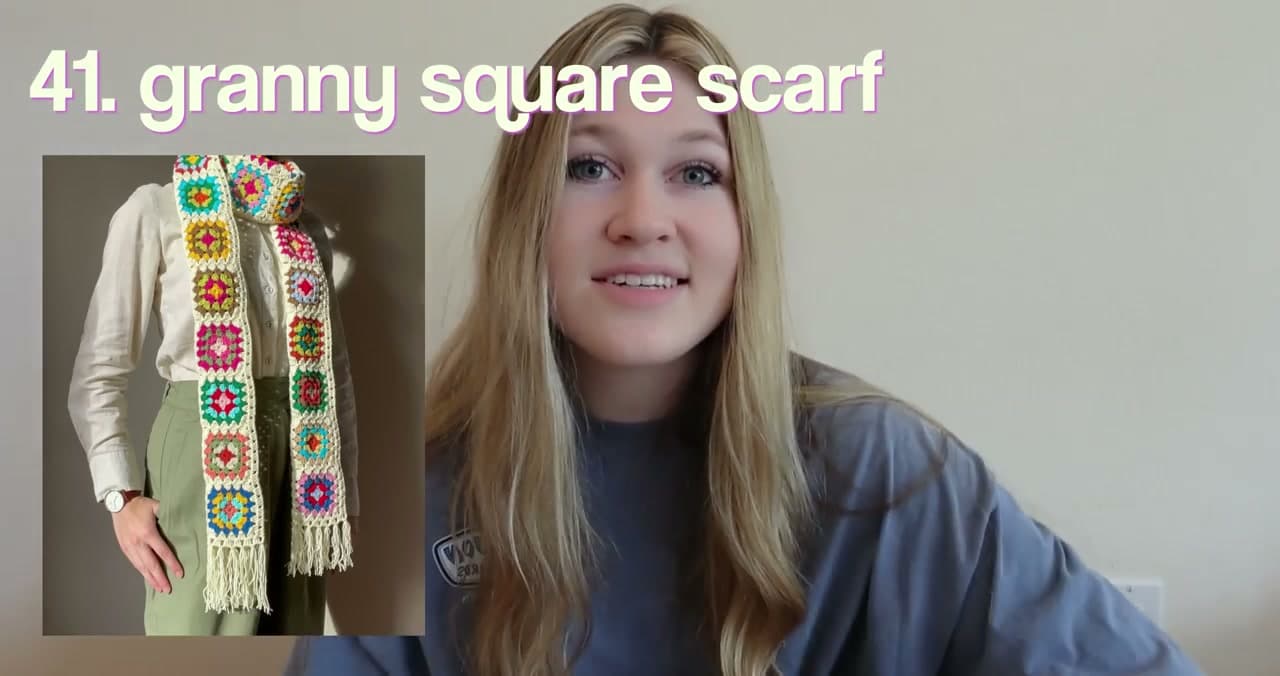 Step 10: Granny Square Scarf