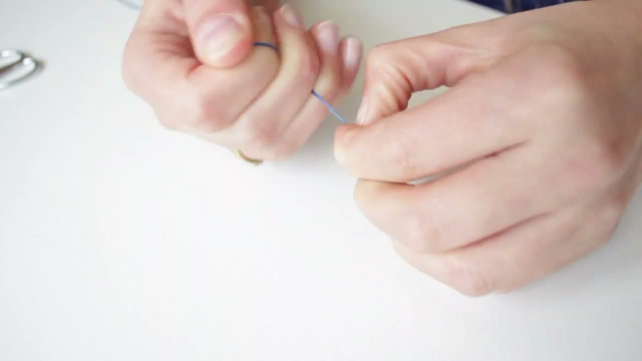Step 2: Knot the End and Thread the Needle - How to Do a Split Stitch