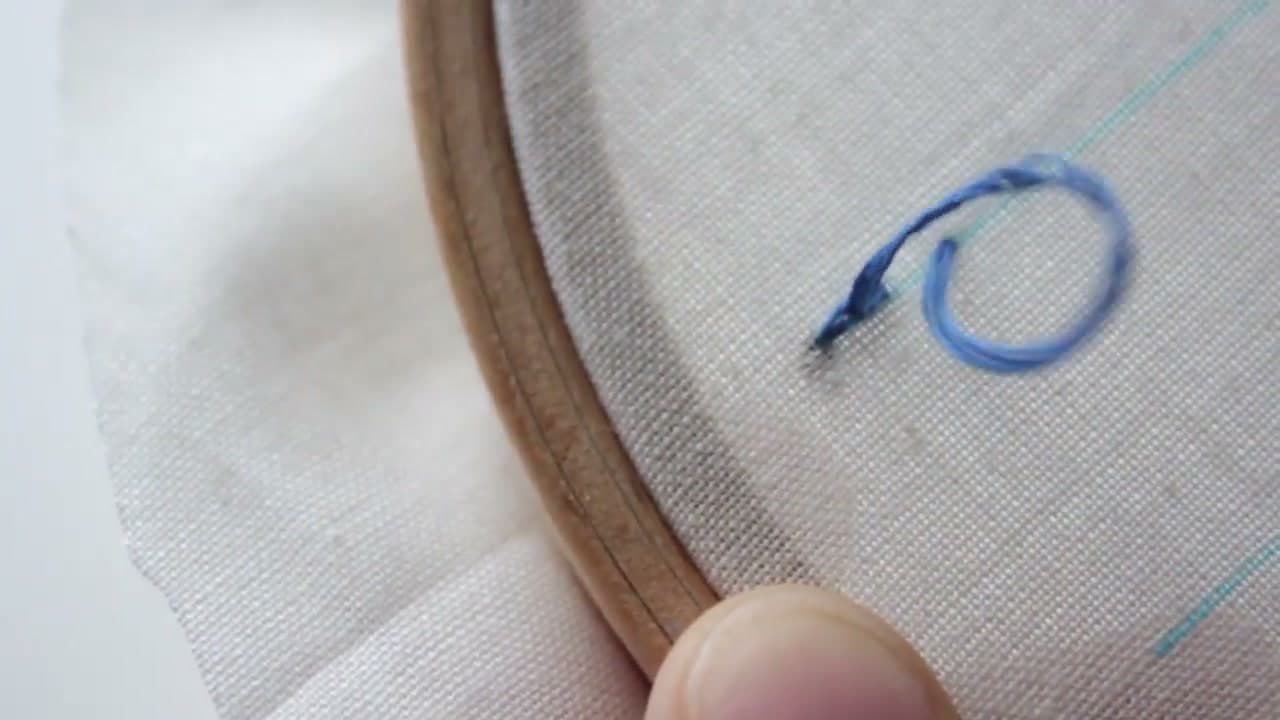 Step 6: Pull Through and Go Down Again - How to Do a Split Stitch