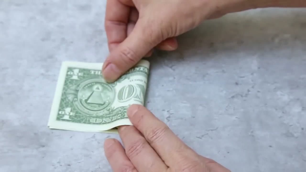 Step 2: Step 2: Fold a Dollar Bill in Half, Three Times