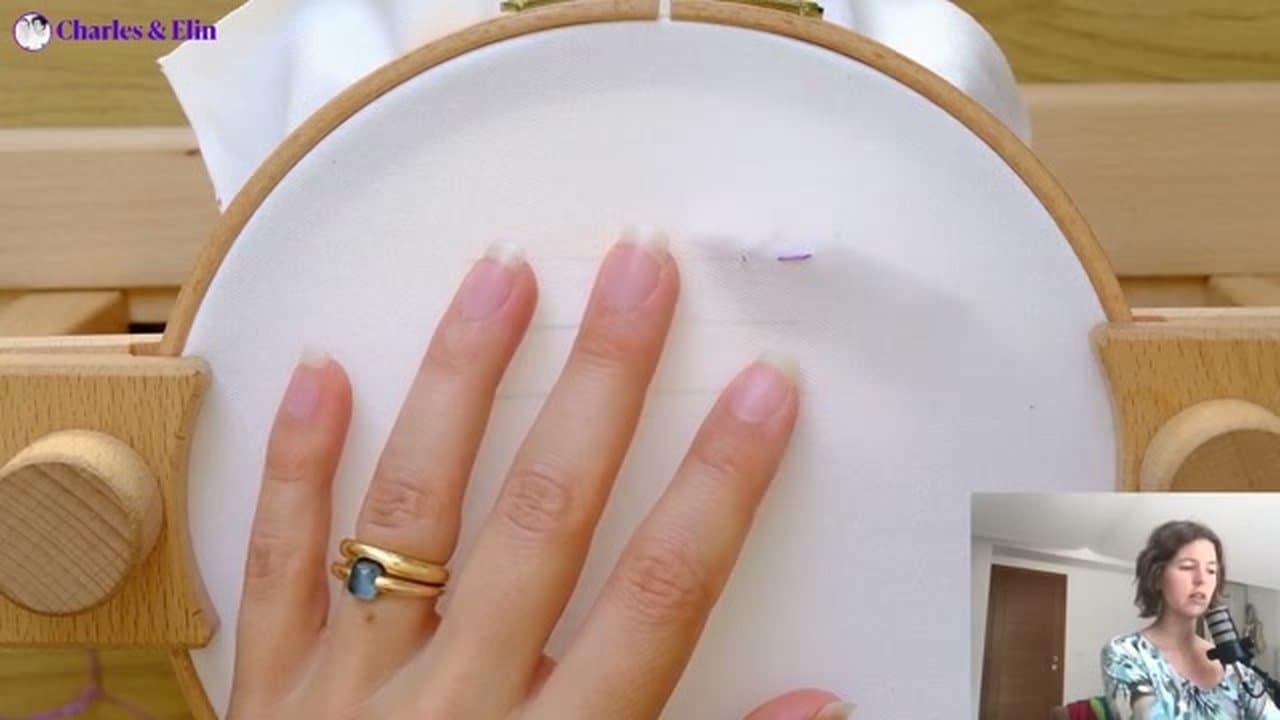 Step 2: Step 2: Bring the Needle Up One Stitch Length Ahead