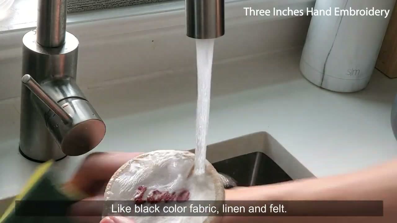 Step 4: Step 4: Stitch, Then Rinse the Stabilizer Away