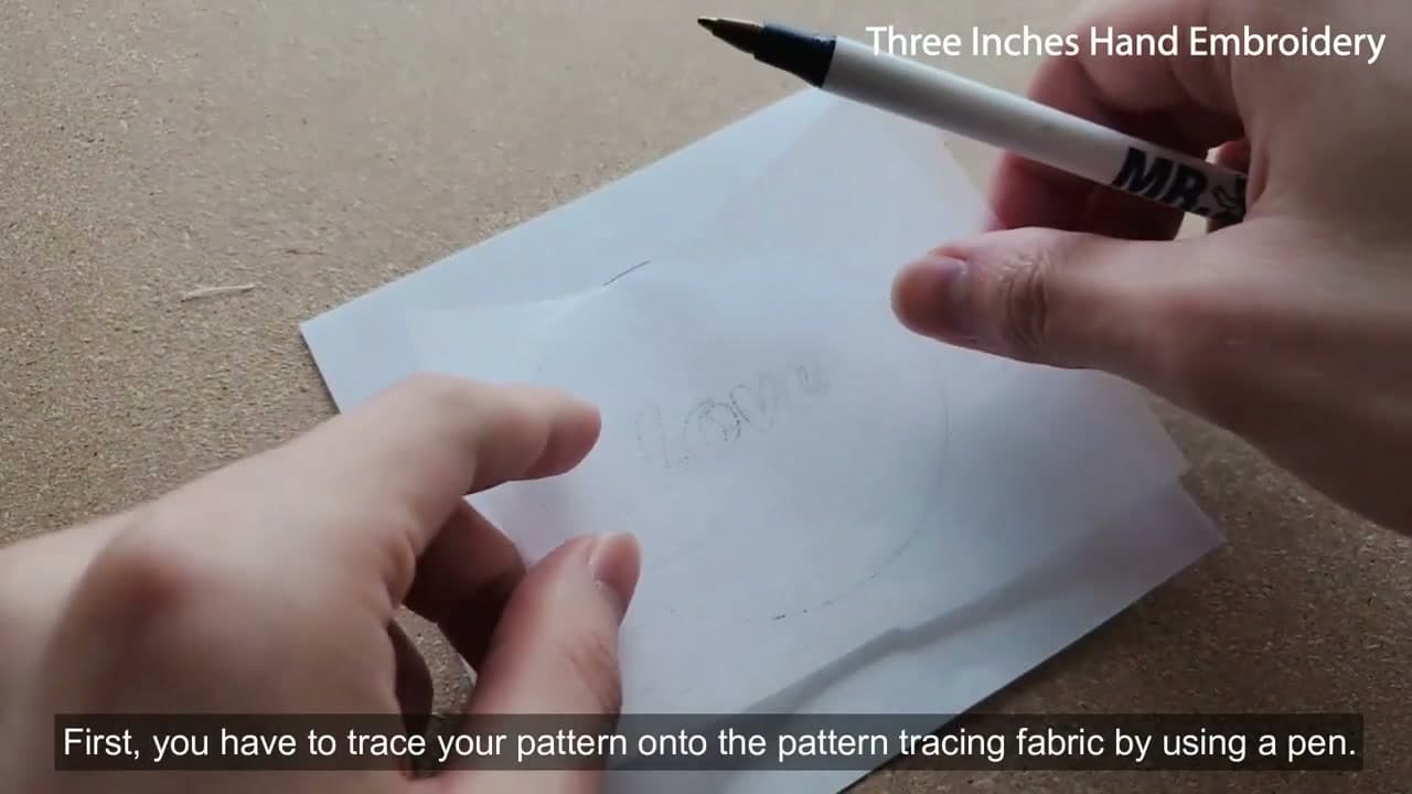 Step 6: Step 6: Trace Your Design Onto Pattern Tracing Fabric (Method 4)