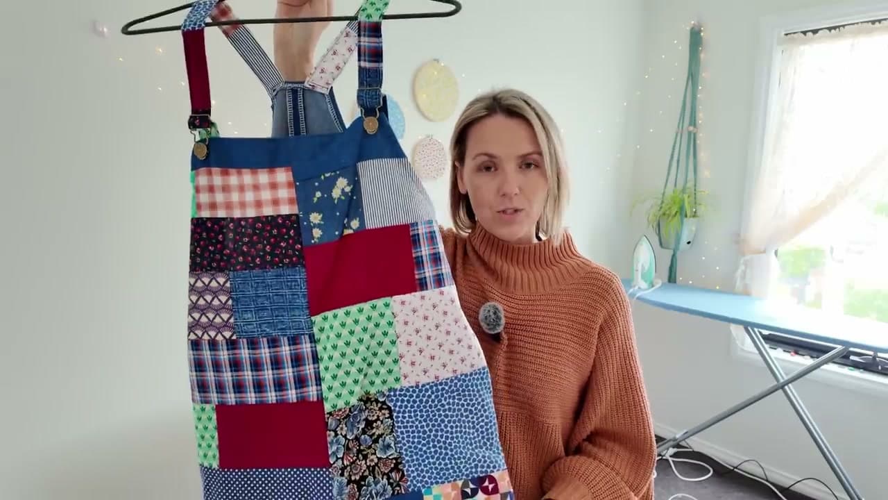 Step 5: Piece Together Patchwork Overalls