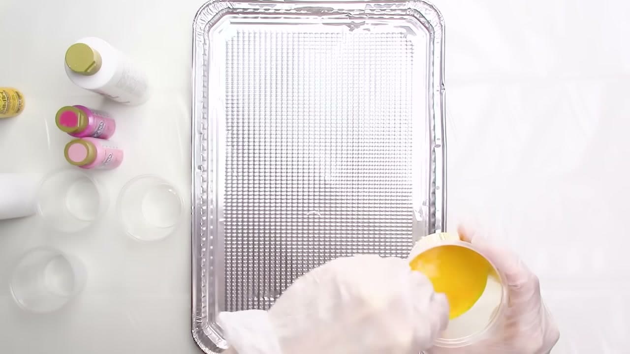 Step 6: Mix to Buttermilk - How to Do an Acrylic Pour Painting