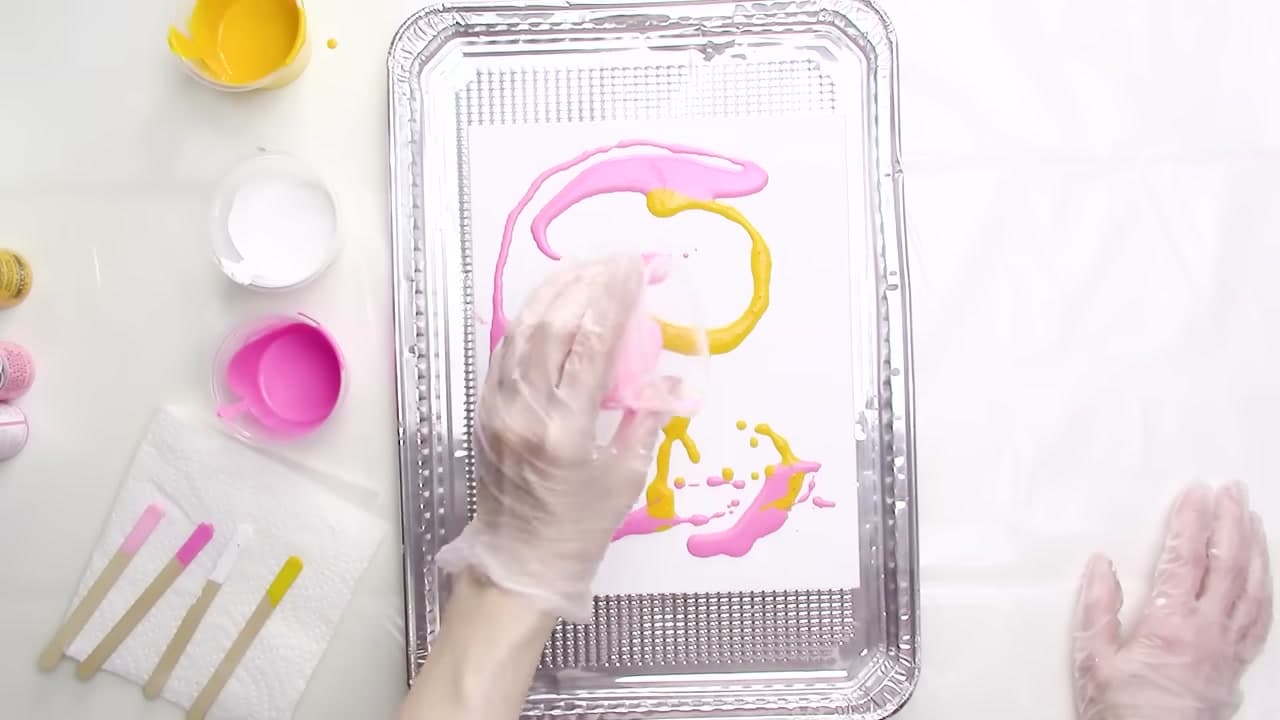 Step 8: Pour - How to Do an Acrylic Pour Painting
