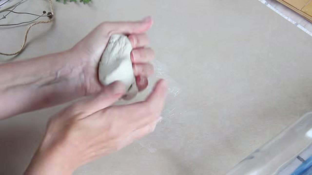 Step 1: Knead the Air Dry Clay Until It Softens - How to Make Air Dry Clay Ornaments for Christmas