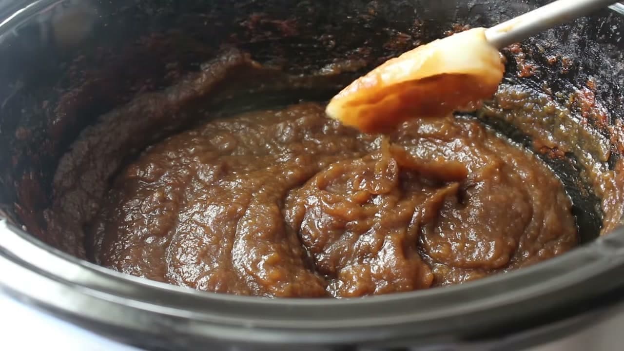Step 7: Cook Uncovered Until the Apple Butter Is Thick and Dark - How to Make Apple Butter in a Slow Cooker