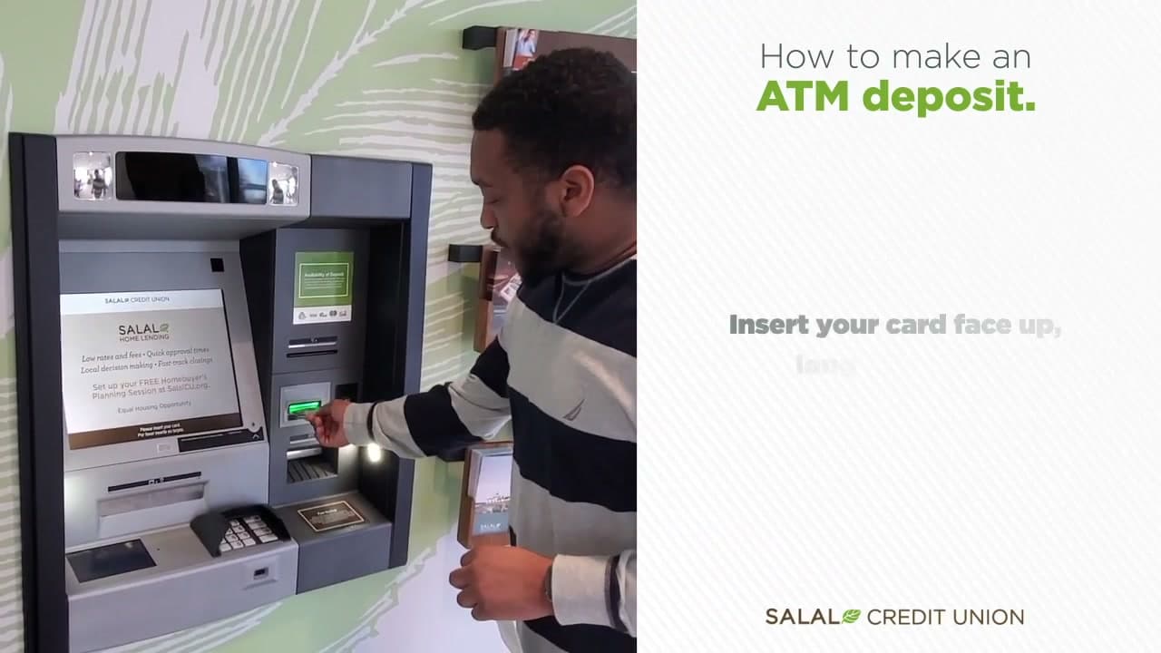 Step 2: Step 2: Insert Your Debit Card Into the ATM