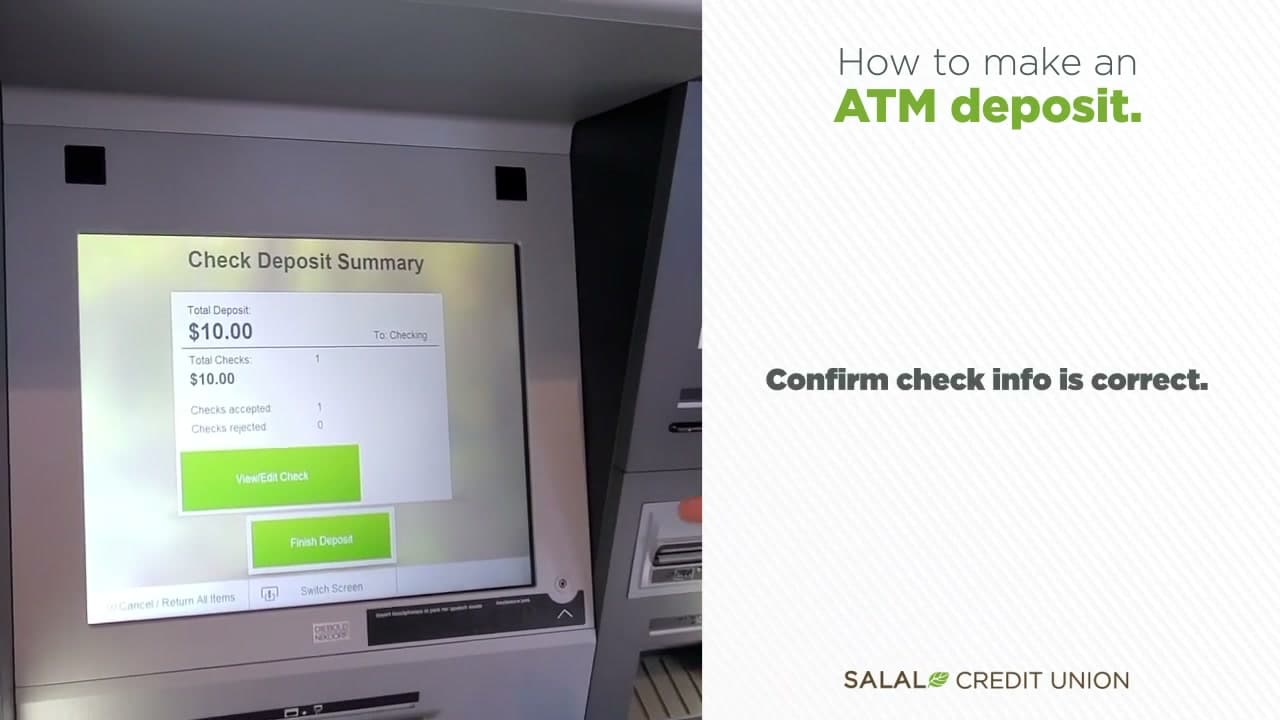 The finished result: How to Deposit a Check: ATM, Mobile, and In-Person at the Bank