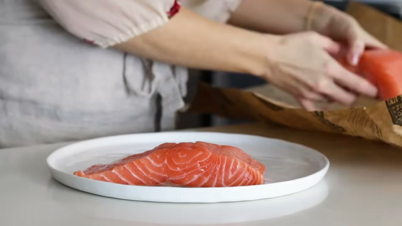 Step 1: Let the Salmon Come to Room Temperature - How to Bake Salmon in the Oven (Lemon Garlic Butter)