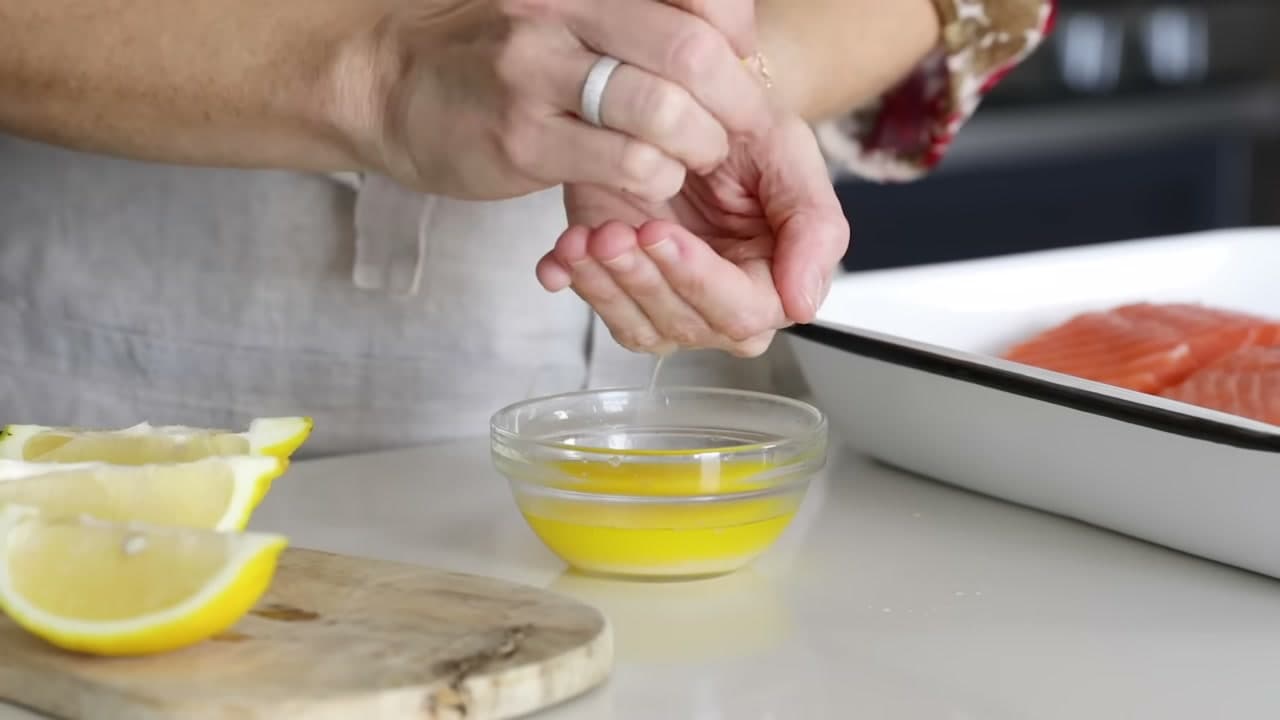 Step 3: Melt the Butter and Add Lemon Juice - How to Bake Salmon in the Oven (Lemon Garlic Butter)