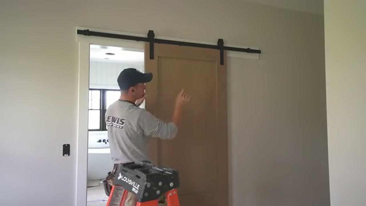 The finished result: How to Install a Sliding Barn Door