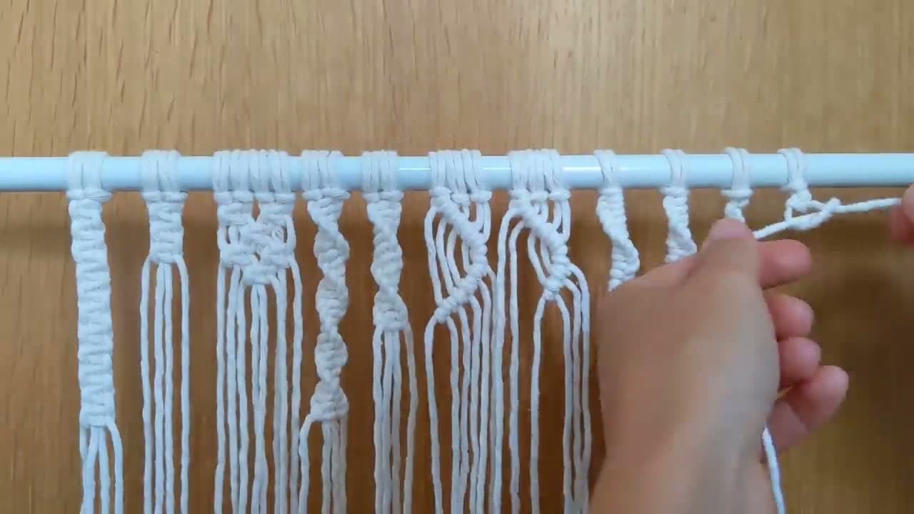The finished result: How to Macrame: 7 Basic Knots Every Beginner Must Know
