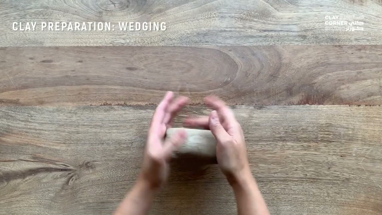 Step 1: Step 1: Wedge the Clay First