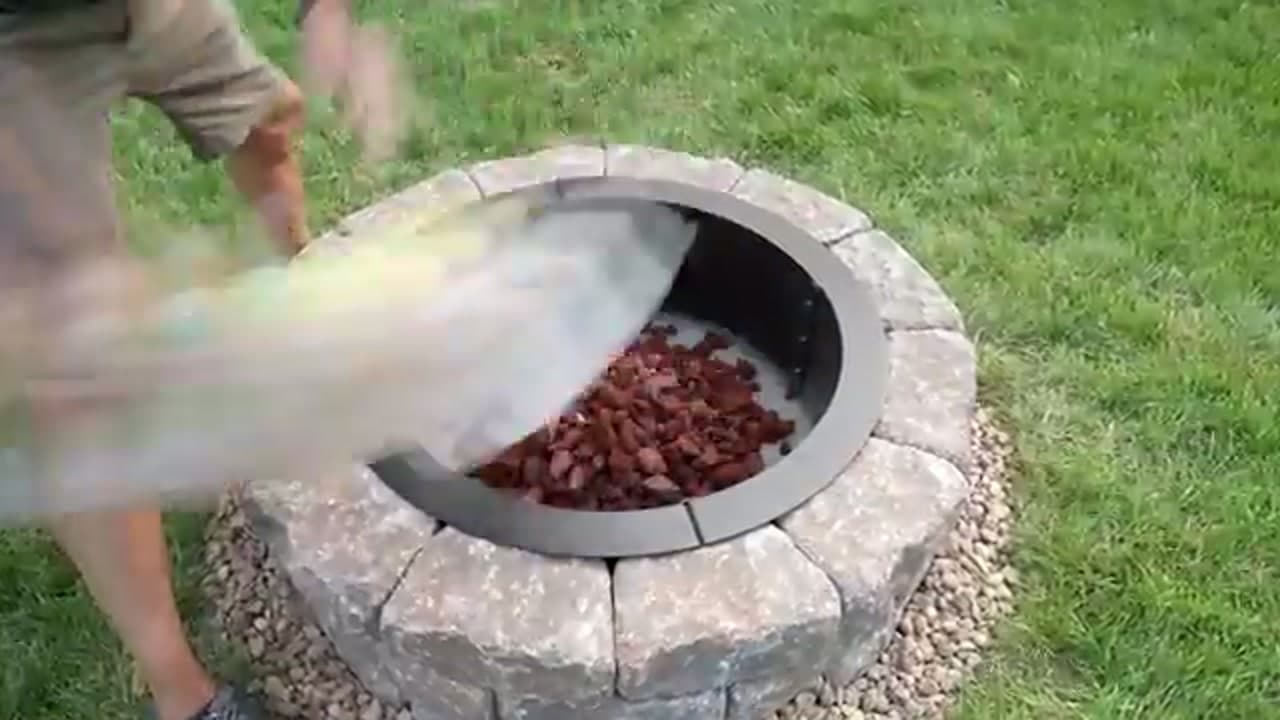The finished result: How to Build a Fire Pit