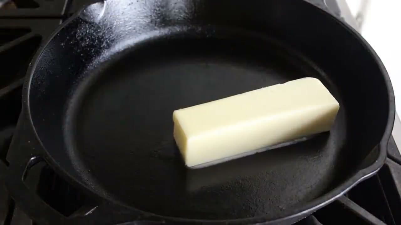 Step 1: Step 1: Melt Butter in the Cast Iron Skillet