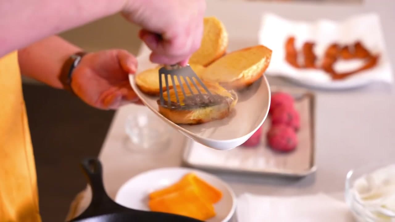 The finished result: How to Make Smash Burgers (Diner-Style Cast Iron Recipe)