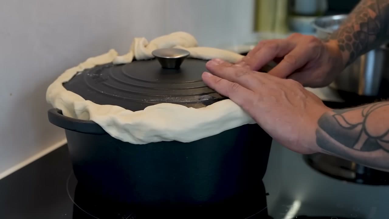 Step 7: Seal the Pot With Dough - How to Make Chicken Biryani (Hyderabadi Style)