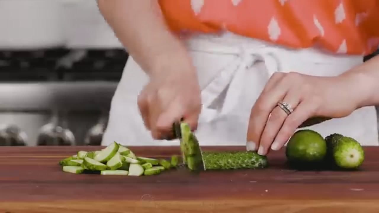 Step 1: Slice the Cucumbers