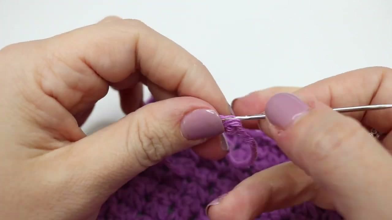 How to Crochet a Dishcloth (Cotton, Easy)