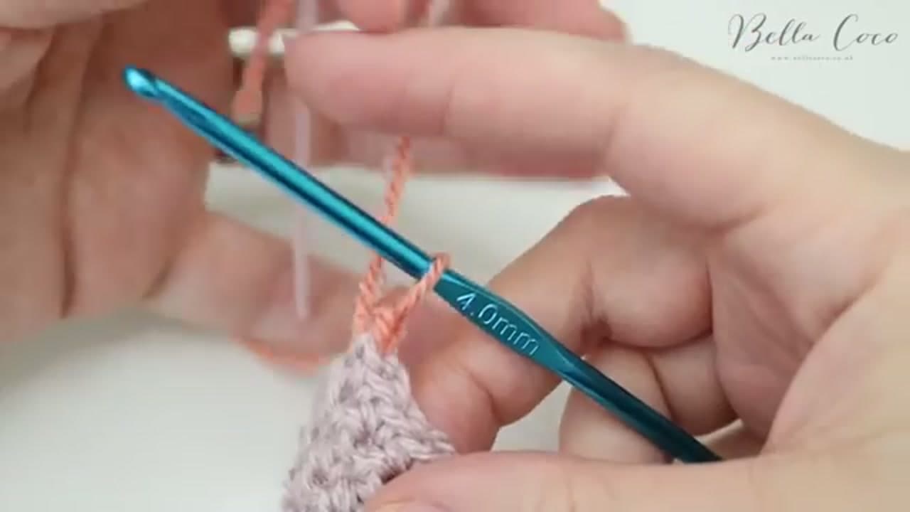 Step 4: Chain One, Turn, and Lay the Tails Flat